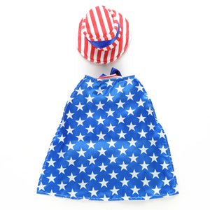 Tamecare Red White and Blue USA Santa Dog Costume