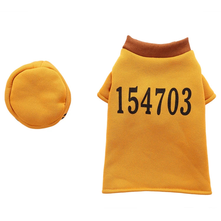 Yellow Prisoner Dog Costume