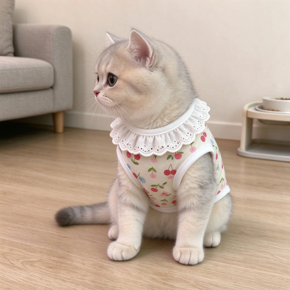 Tamecare Lace Trim Cat Vest