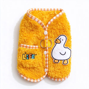 Tamecare Yellow Printed Cat Vest