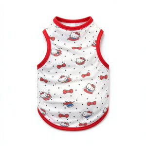 Tamecare Cartoon Print Cat Vest