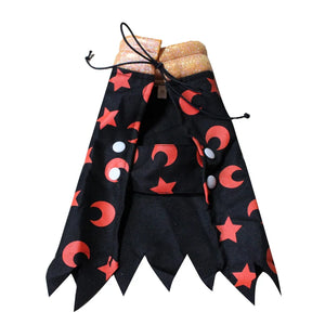 Tamecare Black Witch Hat and Cape Halloween Dog Costume