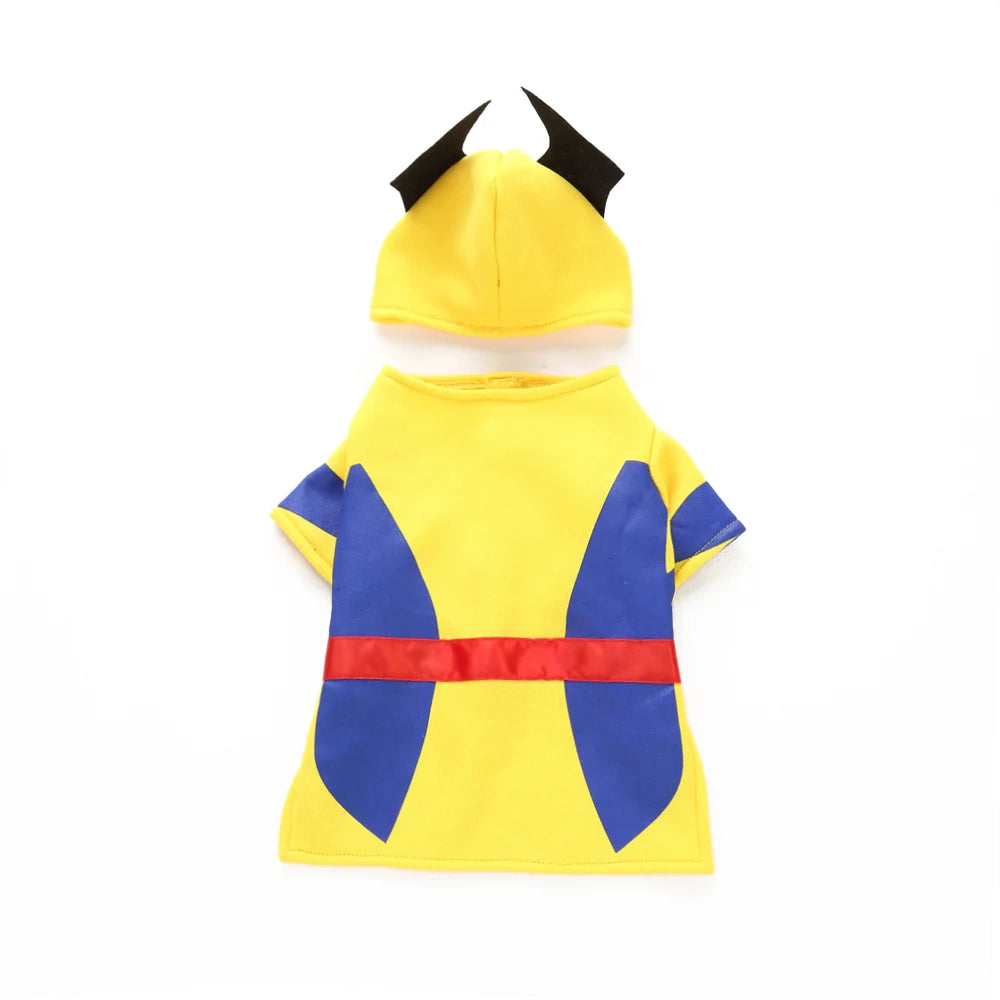 Tamecare Yellow Superhero Dog Hoodie