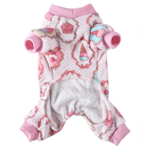 Tamecare Birthday Cake Four-Legged Velour Dog Onesie