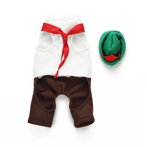 Tamecare Green Pub Waiter Dog Costume Set