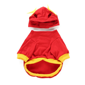 Tamecare Red Lightning Dog Paw Suit with Hat