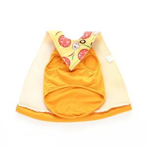 Tamecare Yellow Pizza Party Dog Cape