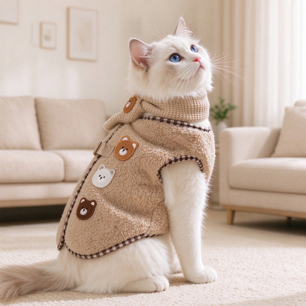 Tamecare Brown Bear Cat Vest