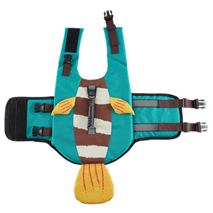 Tamecare Blue Clownfish Dog Life Jacket | Reflective Buoyant Pet Swimming Vest