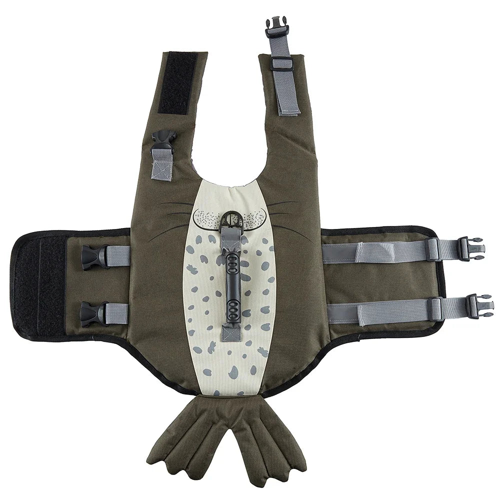 Tamecare Sea Lion Dog Life Jacket | Reflective Buoyant Pet Swimming Vest