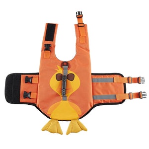 Tamecare Duck Dog Life Jacket | Reflective Buoyant Pet Swimming Vest
