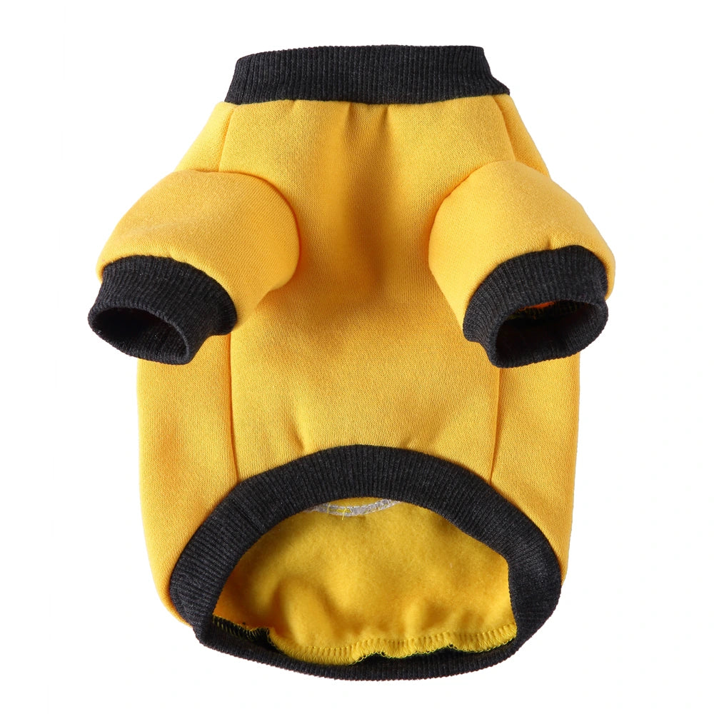 Tamecare Yellow Lion Applique Dog Sweatshirt