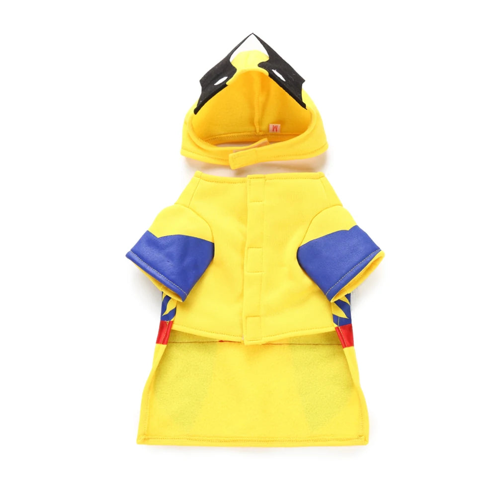Tamecare Yellow Superhero Dog Hoodie