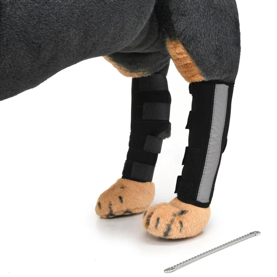 Tamecare Double-Joint Dog Knee Brace with Support Bars, Reflective Gen