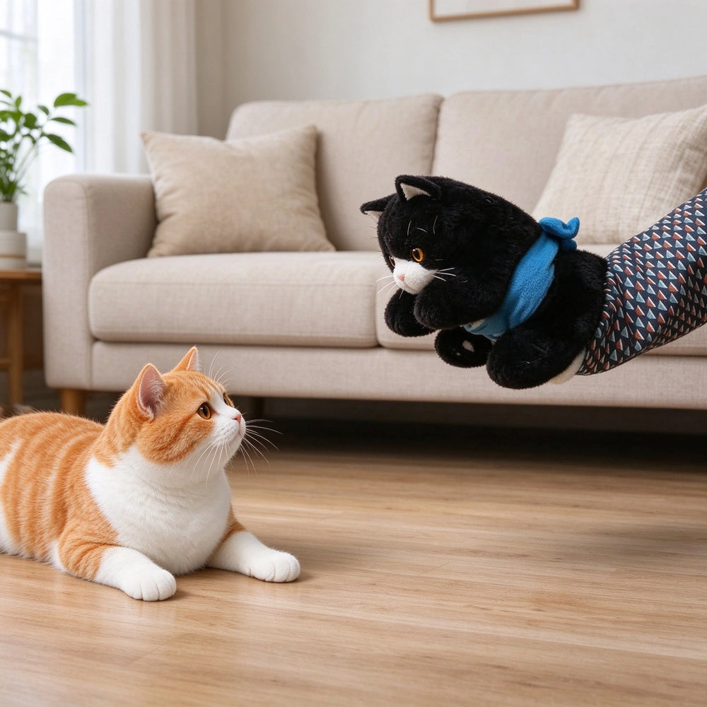 Tamecare Cat Interactive Wrestling Toy Hand