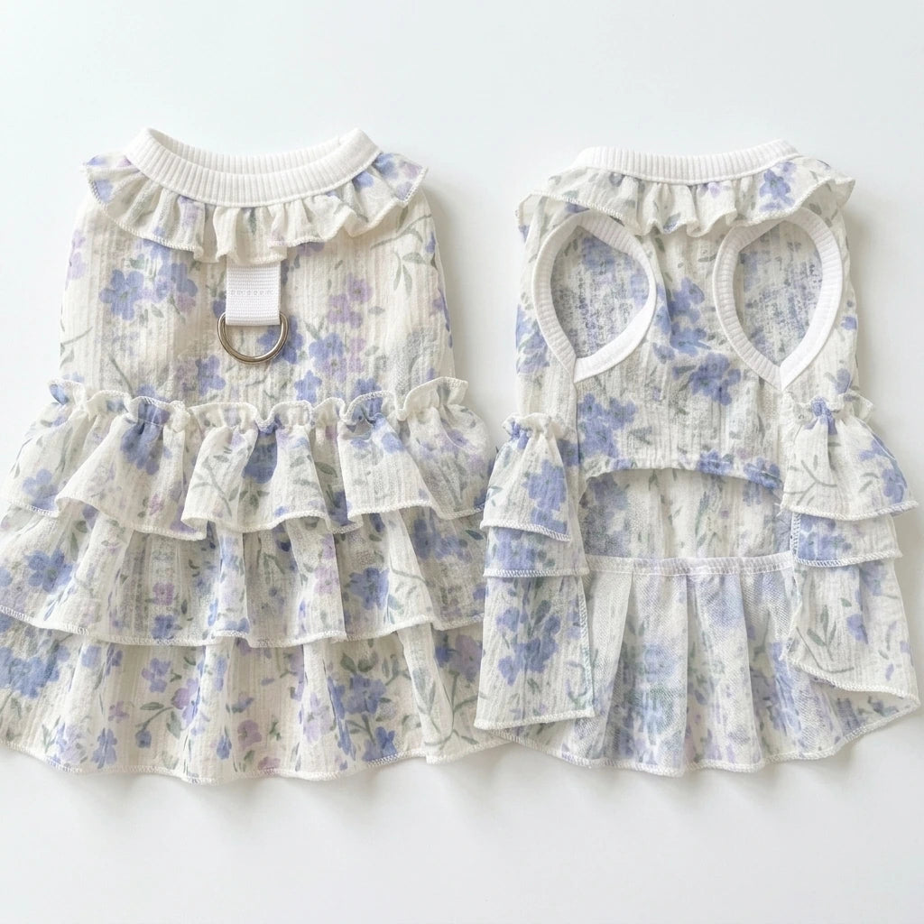 Tamecare Floral Ruffle Cat Dress