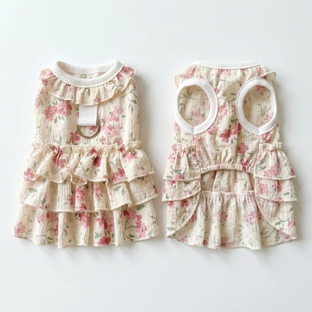 Tamecare Floral Ruffle Cat Dress