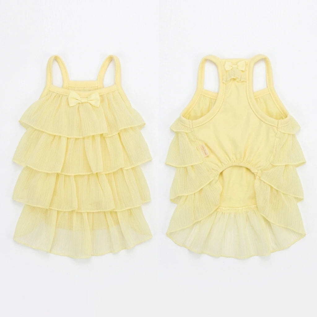 Tamecare Yellow Strap Cat Dress
