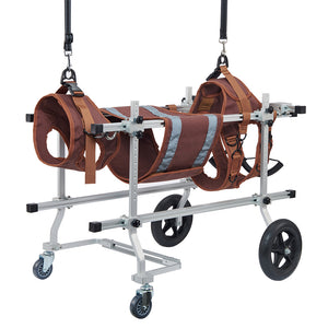 Tamecare Large Dog Full-Support 4-Wheel Wheelchair, Gray Frame