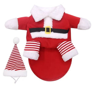 Tamecare Christmas Santa Dog Costume Set