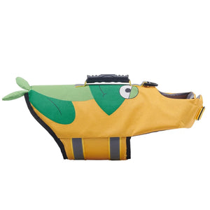 Tamecare Frog Dog Life Jacket | Reflective Buoyant Pet Swimming Vest
