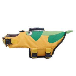 Tamecare Frog Dog Life Jacket | Reflective Buoyant Pet Swimming Vest
