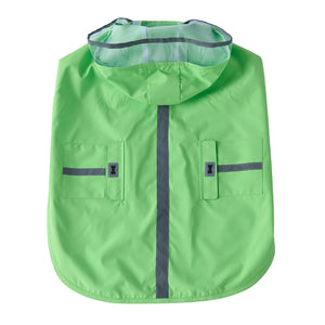 Large Dog Reflective Hooded Rain Cape with Clear Visor