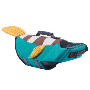 Tamecare Blue Clownfish Dog Life Jacket | Reflective Buoyant Pet Swimming Vest