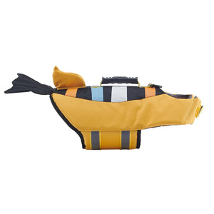 Tamecare Yellow Clownfish Dog Life Jacket | Reflective Buoyant Pet Swimming Vest