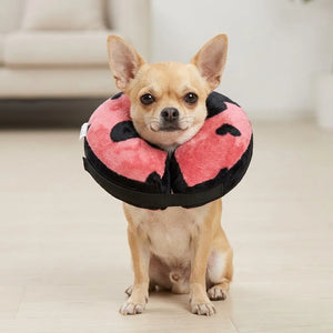 Tamecare Pink Heart Inflatable Recovery Collar for Dogs & Cats