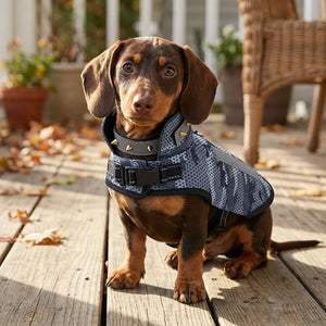 Tamecare Gray Camo Padded Anti-Bite Recovery Vest for Dogs