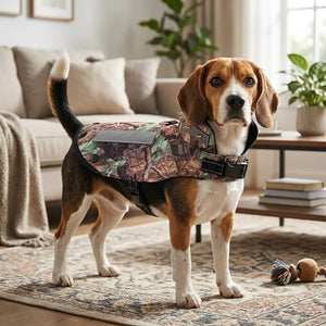 Tamecare Gray Camo Padded Anti-Bite Recovery Vest for Dogs