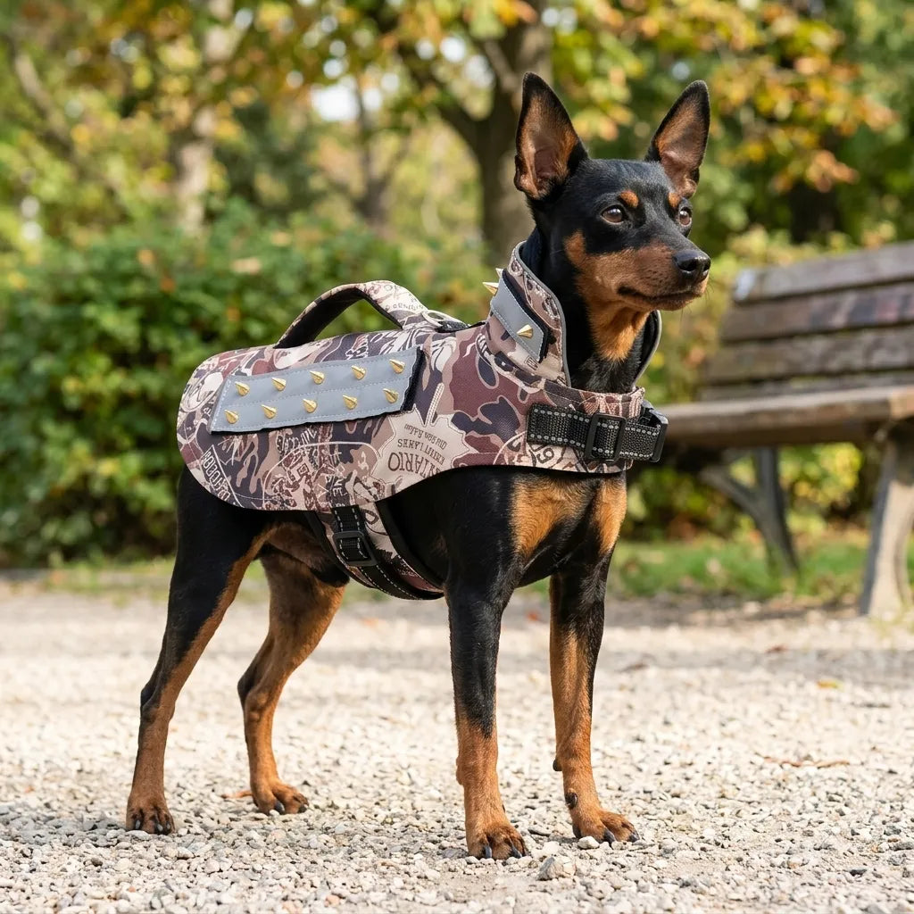 Pet Anti-Bite Suit with Four-Row Stud Handles