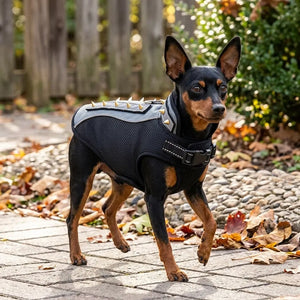 Tamecare Gray Double-Stud Anti-Bite Recovery Vest for Dogs