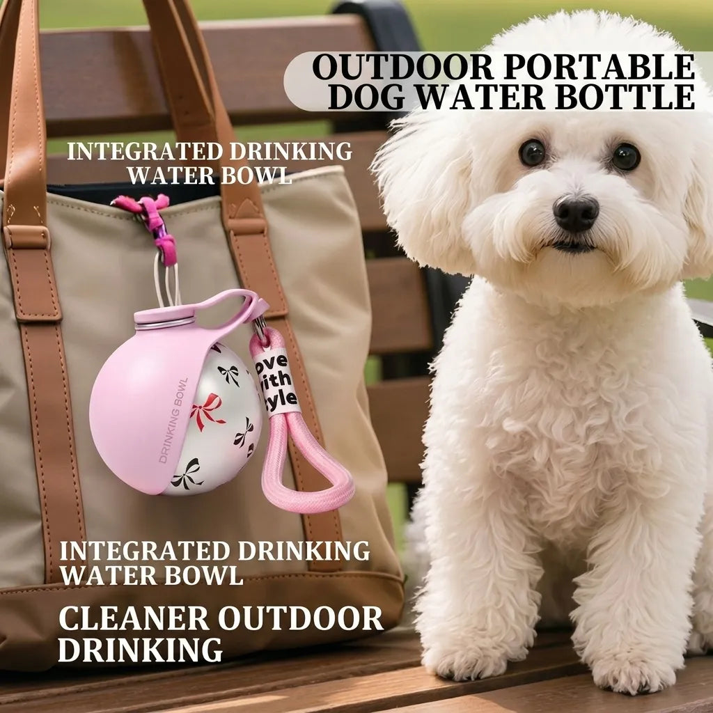Portable Leak-Proof Pet Water Bottle for Travel & Walks