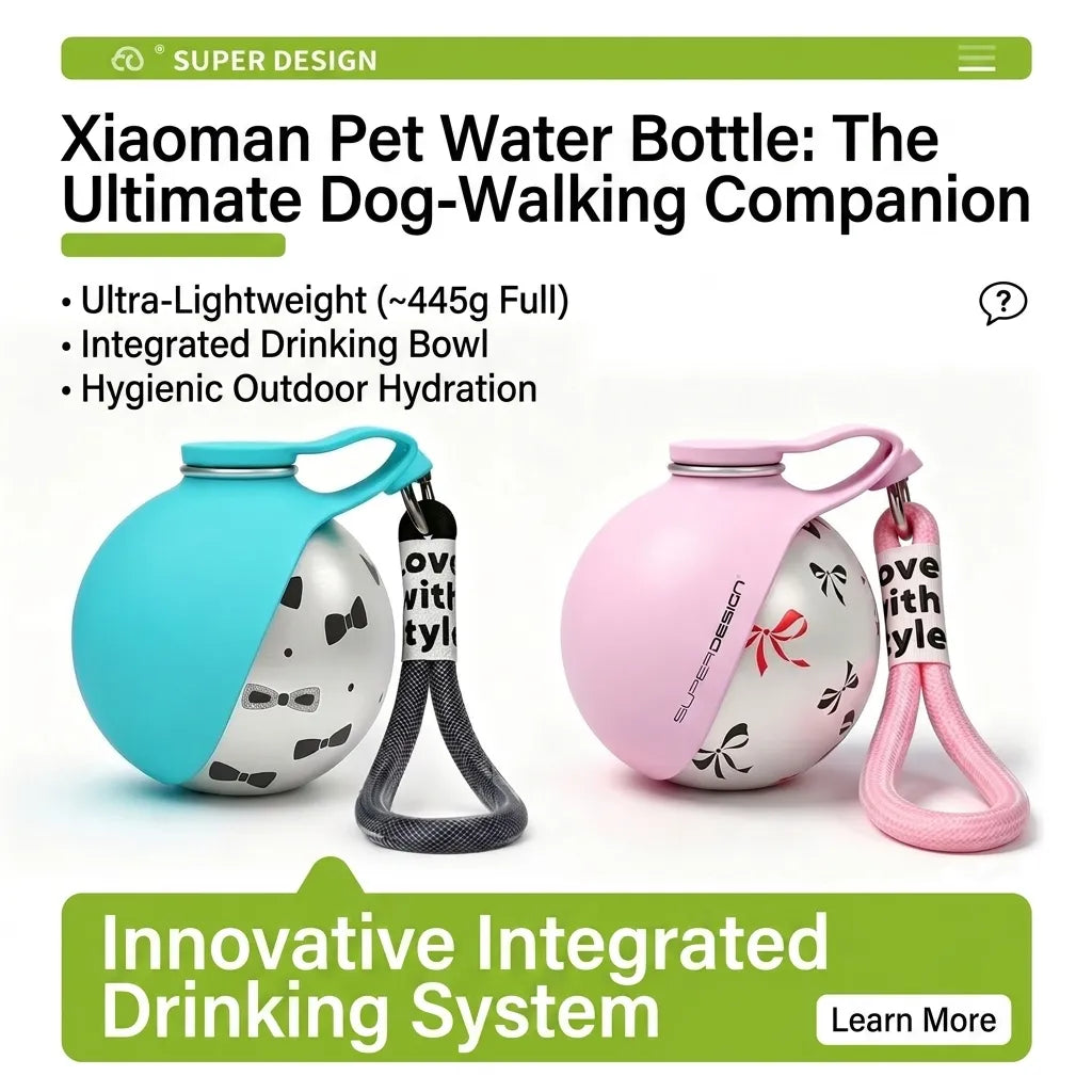 Portable Leak-Proof Pet Water Bottle for Travel & Walks