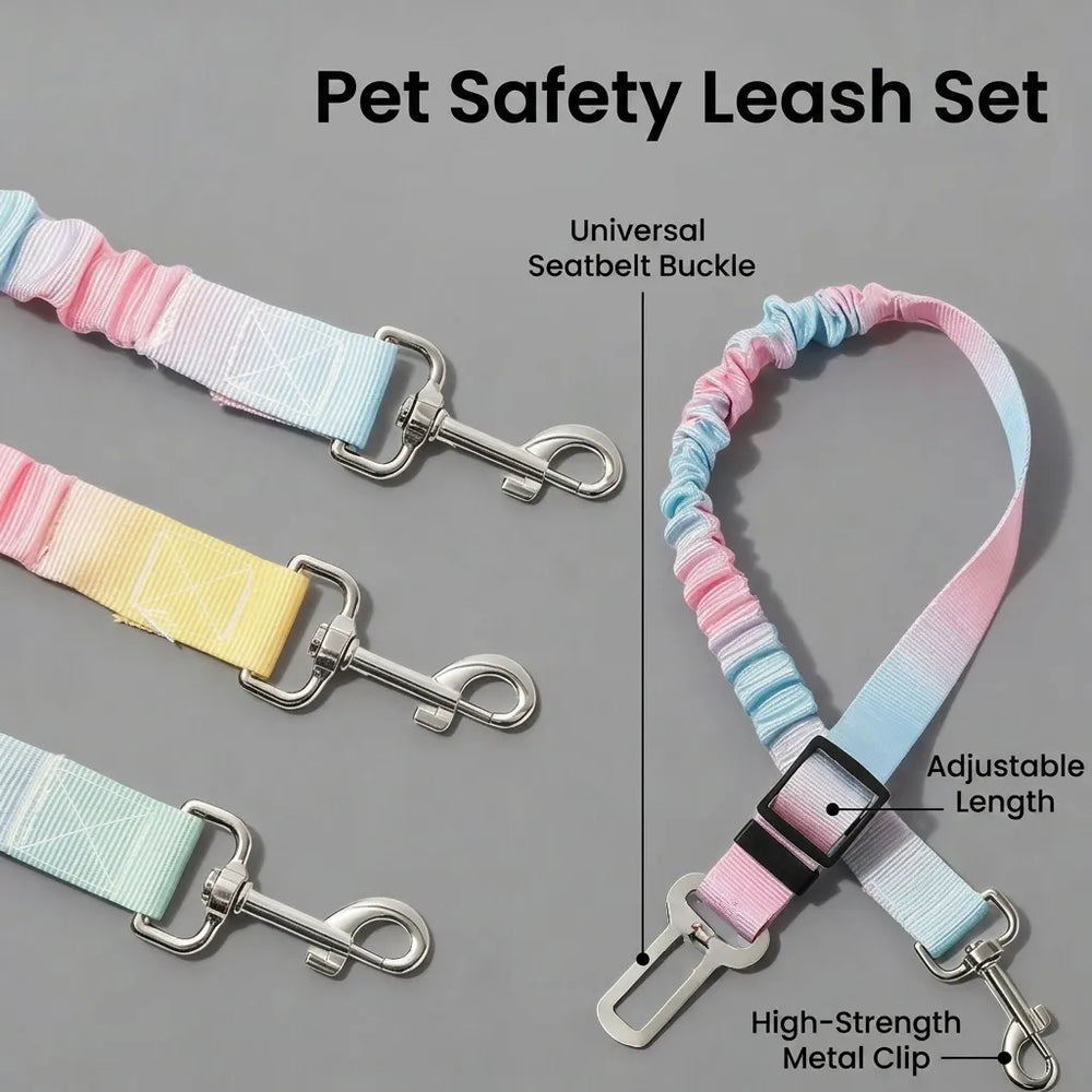 Elastic Bungee Dog Car Safety Seat Belt