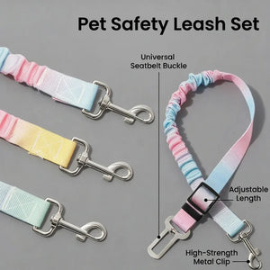 Elastic Bungee Dog Car Safety Seat Belt
