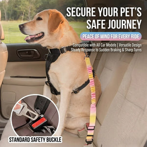 Elastic Bungee Dog Car Safety Seat Belt