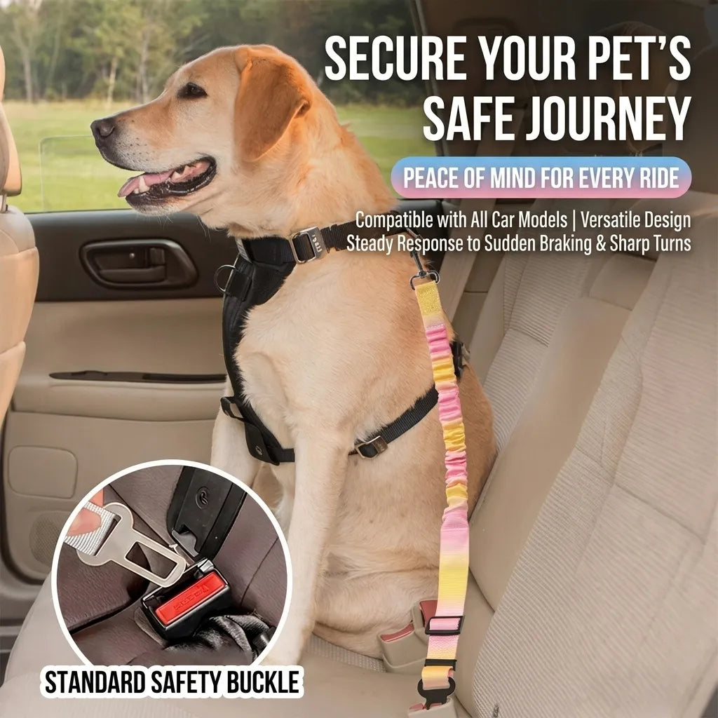 Elastic Bungee Dog Car Safety Seat Belt