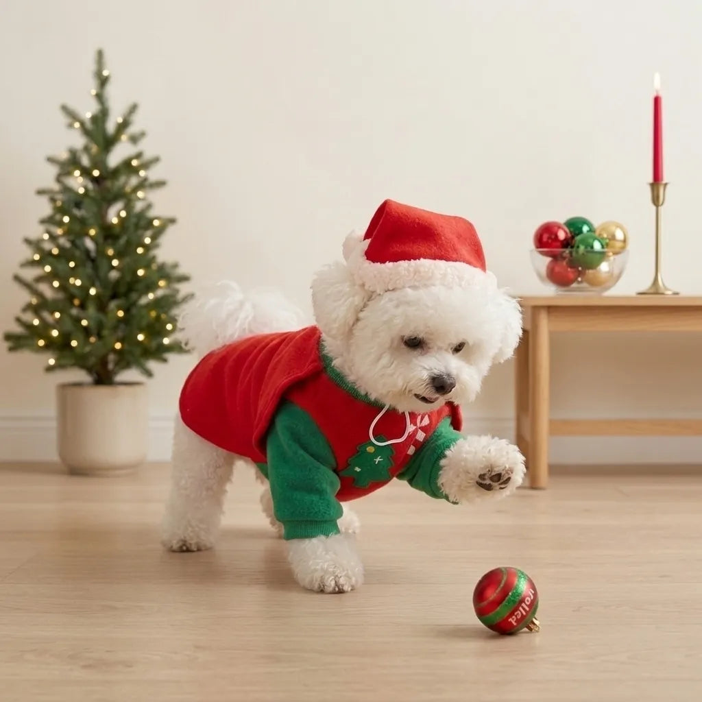 Tamecare Christmas Knight Dog Costume Set
