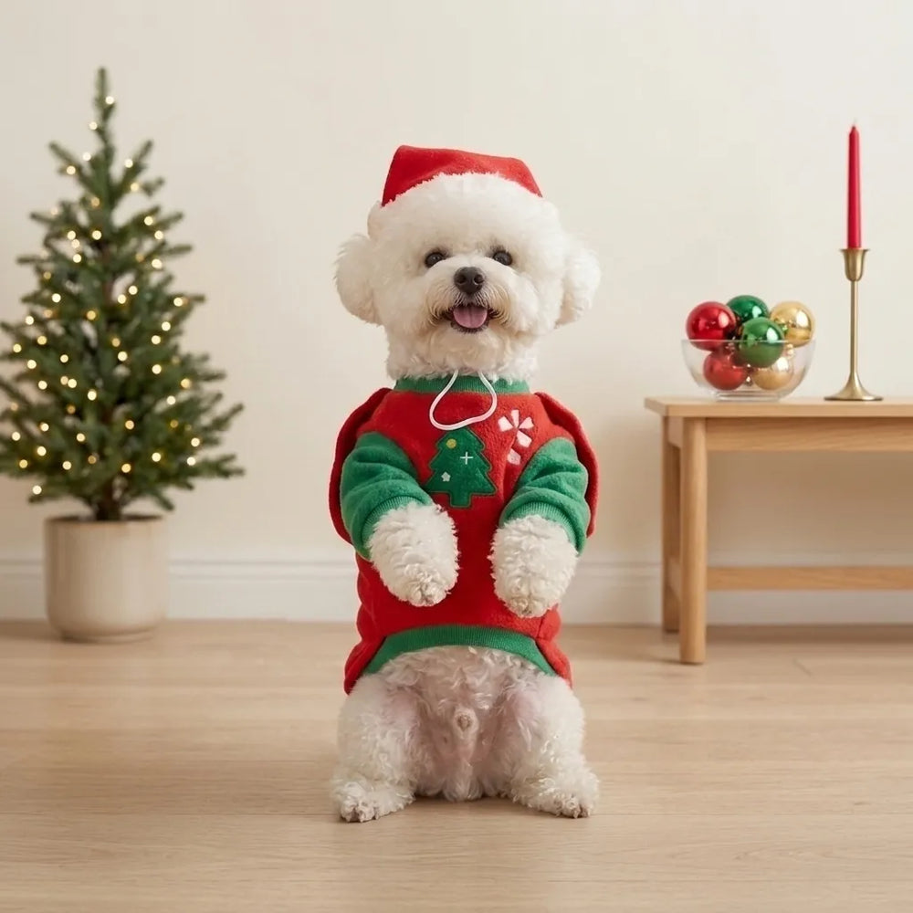 Tamecare Christmas Knight Dog Costume Set