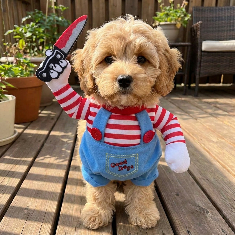 Funny Chucky Dog Pet Costume