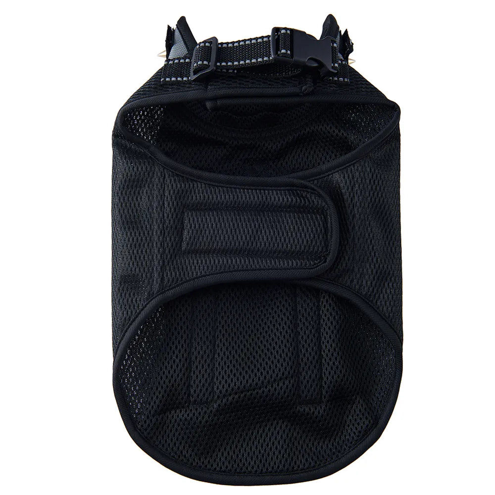 Tamecare Gray Double-Stud Anti-Bite Recovery Vest for Dogs