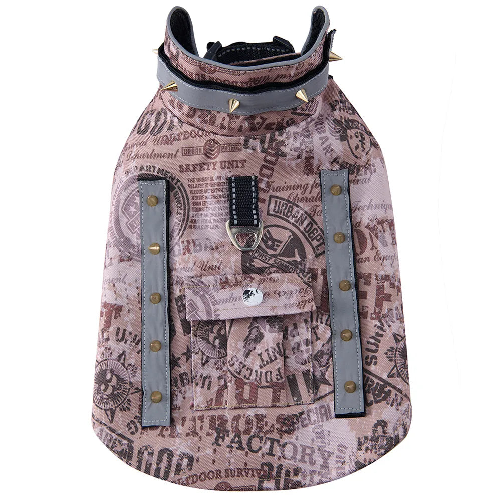 Tamecare Green Camo Pocket Anti-Bite Recovery Vest, Double-Stud Design