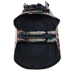 Tamecare Green Camo Pocket Anti-Bite Recovery Vest, Double-Stud Design