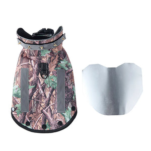 Tamecare Gray Camo Padded Anti-Bite Recovery Vest for Dogs