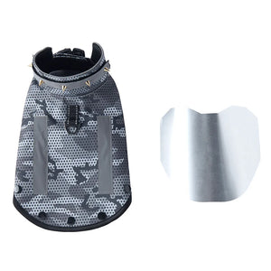 Tamecare Gray Camo Padded Anti-Bite Recovery Vest for Dogs