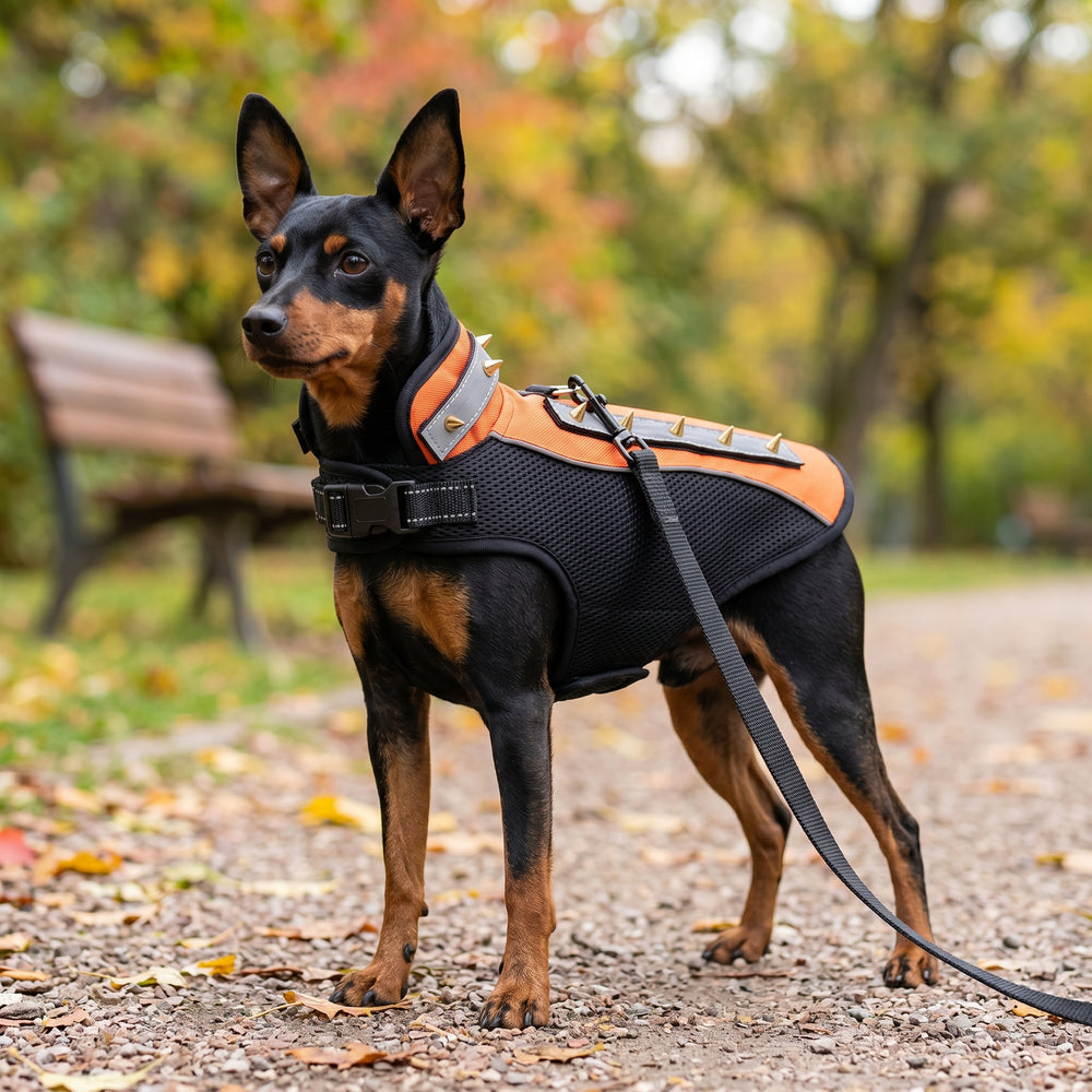 Tamecare Gray Double-Stud Anti-Bite Recovery Vest for Dogs