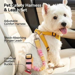 Elastic Bungee Dog Car Safety Seat Belt
